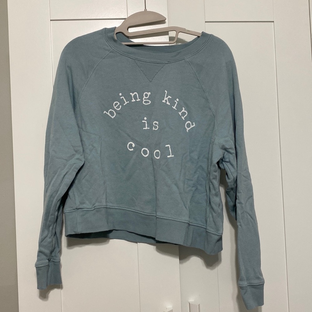 Grayson Threads ‘Being Kind is Cool’ Cropped Crewneck Sweatshirt | Size L
